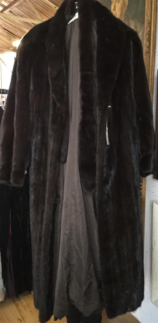 Full-length mink coat